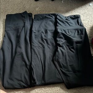 3 pairs of Amazon Women's Black Leggings